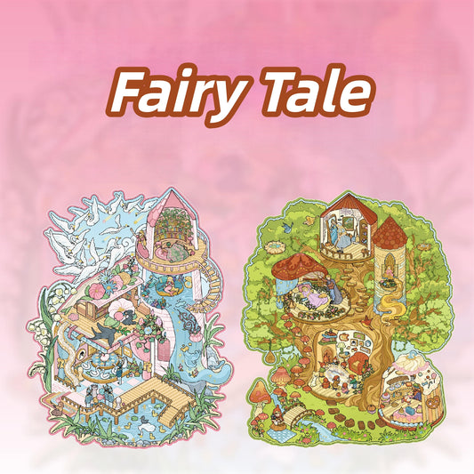 Fairy Tale World 3D Sticker | 2 Cute Miniature Scenes