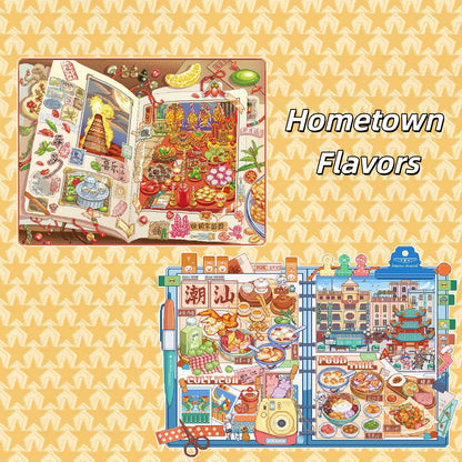 Hometown Flavors 3D Sticker | 2 Cute Miniature Scenes