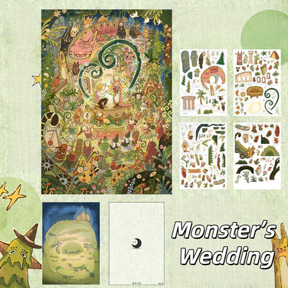 Dreamcore Collection 3D Sticker | 2 Cute Miniature Scenes