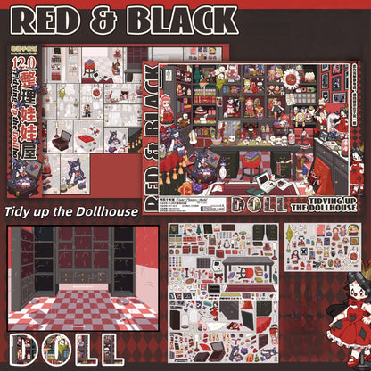 Tidy up the Dollhouse 3D Sticker
