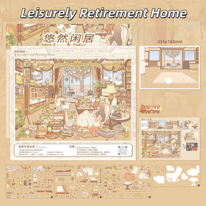 Slow Living 3D Sticker | 3 Cute Miniature Scenes