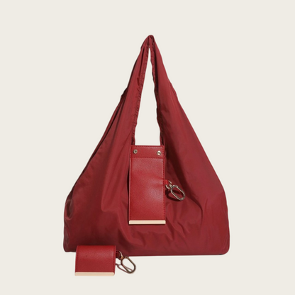 Clip & Go Foldable Tote Bag
