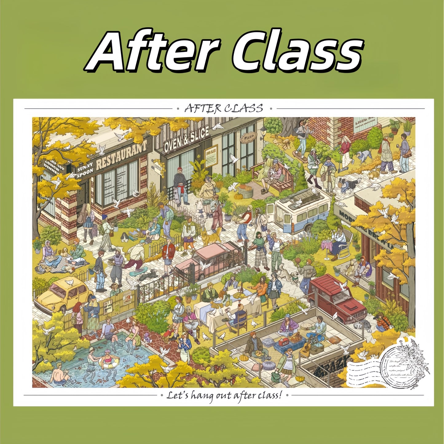 Everyday Scenes 3D Sticker | 5 Cute Miniature Scenes