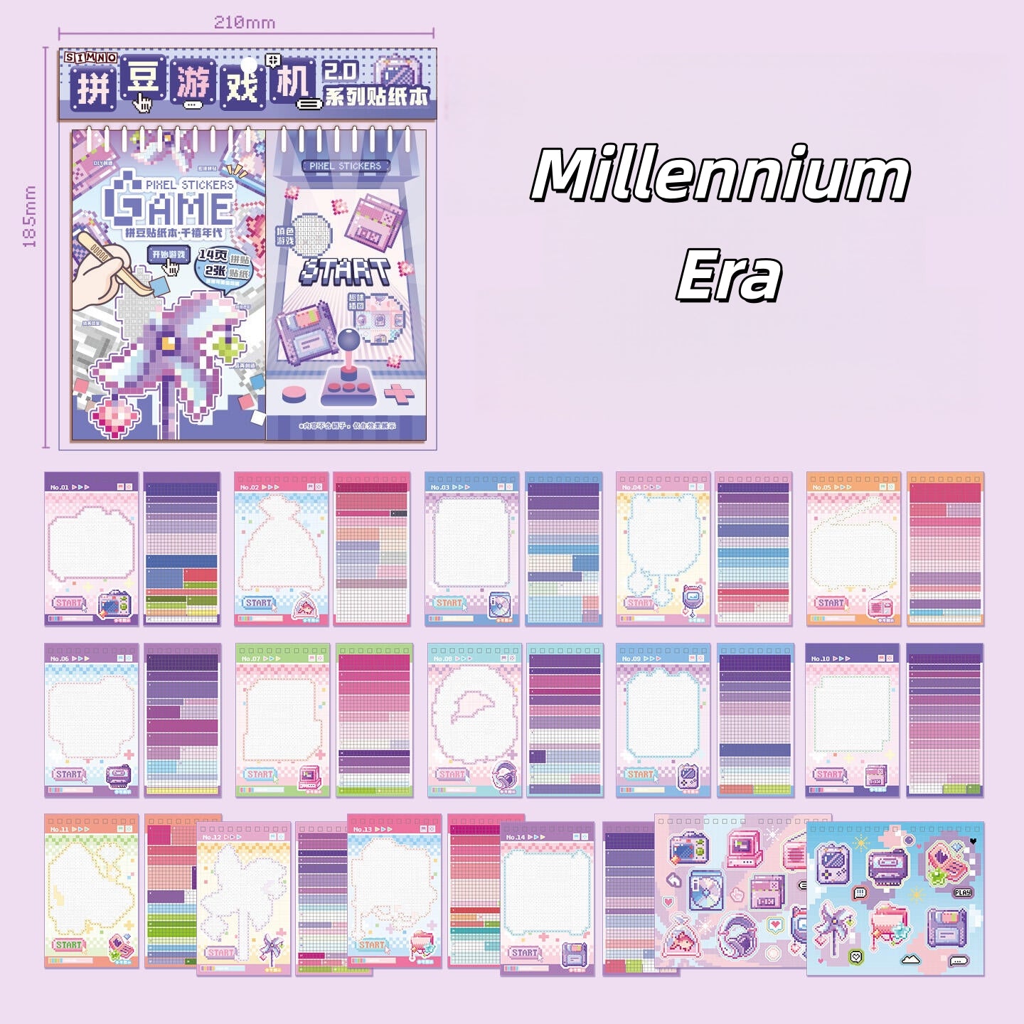 Pixel Bead Game Machine 3D Sticker Book