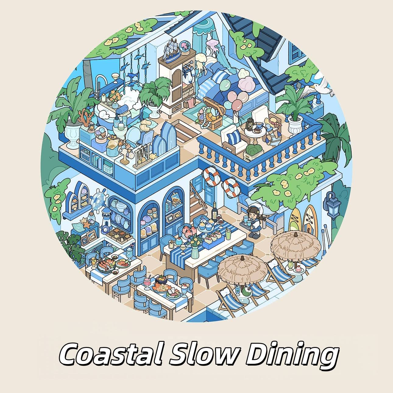 Cozy Hideout 3D Sticker | 2 Cute Miniature Scenes