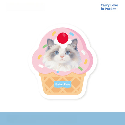 Custom Pet Photo Acrylic Bag Charm Keychain
