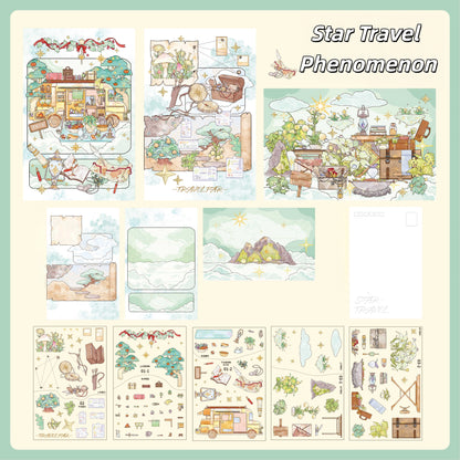 Dreamy Glow 3D Sticker | 6 Cute Miniature Scenes