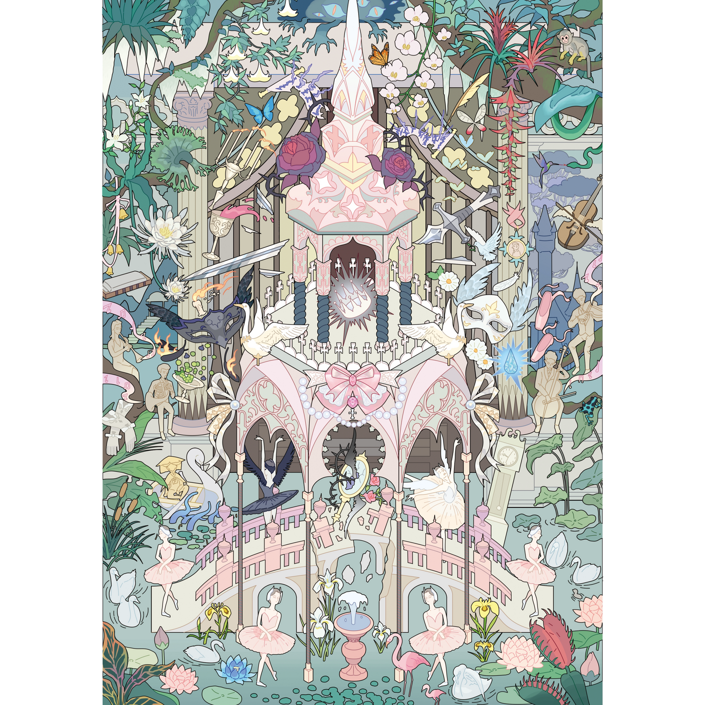 Dream House 3D Sticker | 4 Cute Miniature Scenes