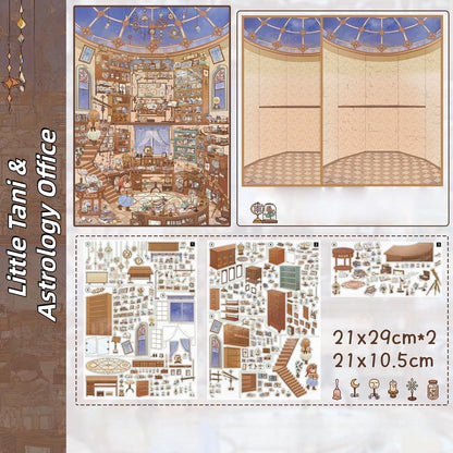Leisure Daily 3D Sticker | 6 Cute Miniature Scenes