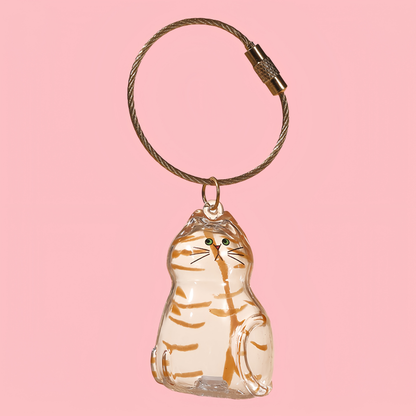 Puppy Kitty Hair Pendant Key Chain