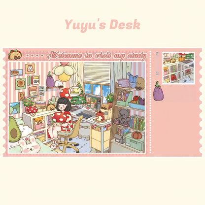 Yuyu's Life 3D Sticker | 3 Cute Miniature Scenes