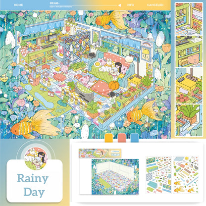 Paperfairy Tales 3D Sticker | 5 Cute Miniature Scenes