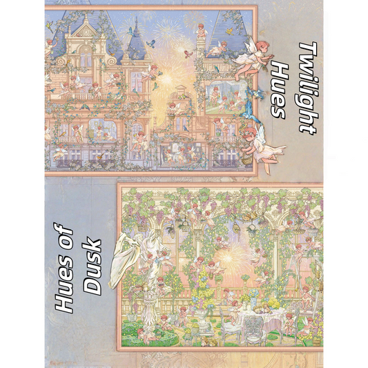 Vespertine Vistas 3D Sticker | 2 Cute Miniature Scenes