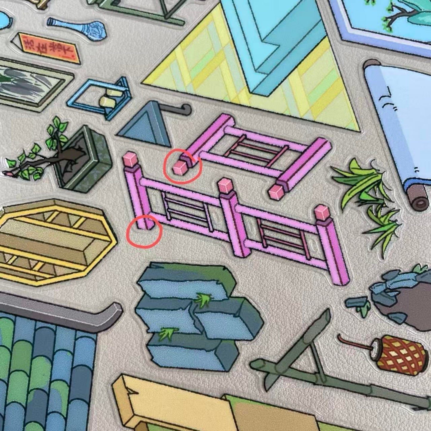 Beyond The Clouds 3D Sticker | 4 Cute Miniature Scenes