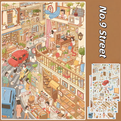 Life Corners 3D Sticker | 8 Cute Miniature Scenes