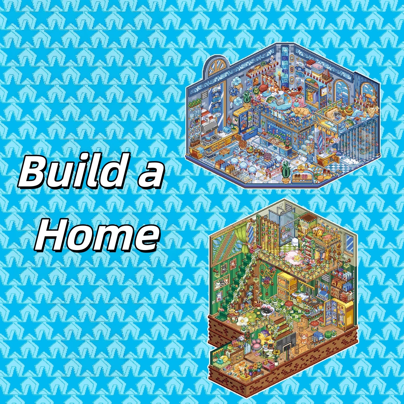 Build a Home 3D Sticker | 2 Cute Miniature Scenes