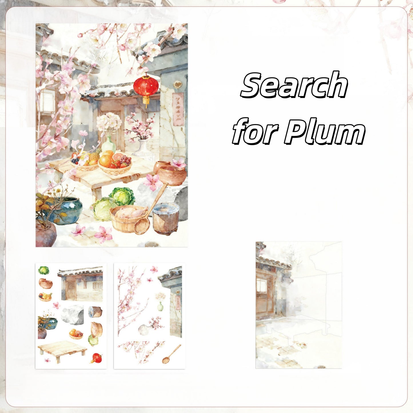 Leisure Daily 3D Sticker | 6 Cute Miniature Scenes