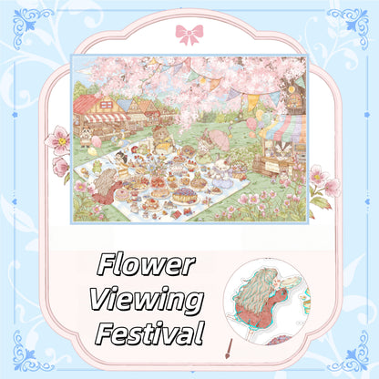 A Year of Festivals 3D Sticker | 4 Cute Miniature Scenes
