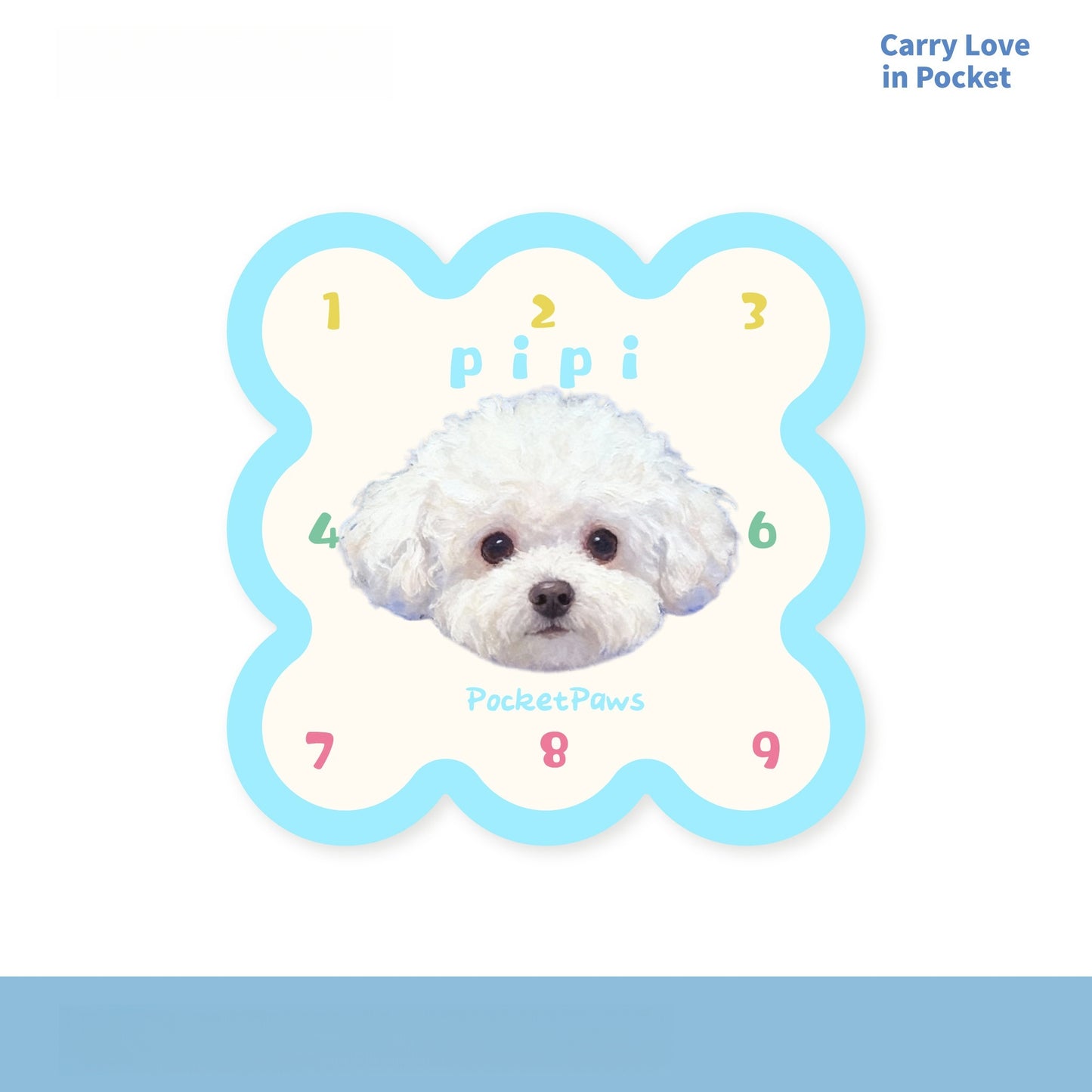 Custom Pet Photo Acrylic Bag Charm Keychain
