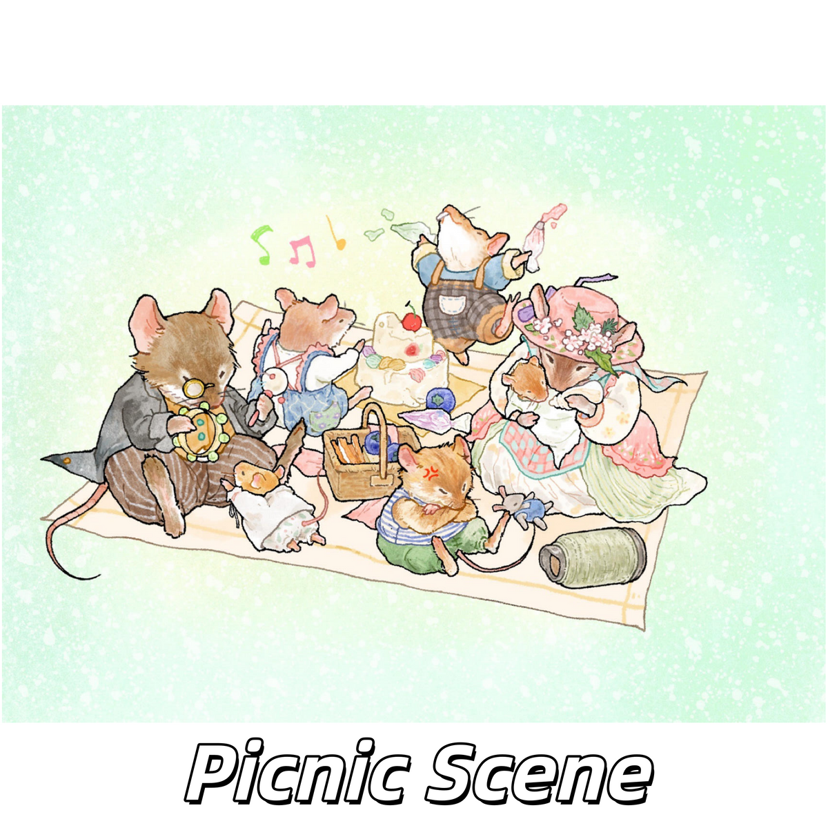 Forest Friends 3D Sticker | 5 Cute Miniature Scenes