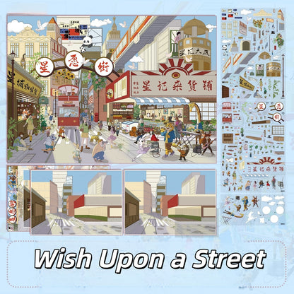 Fates of the City 3D Sticker | 4 Cute Miniature Scenes