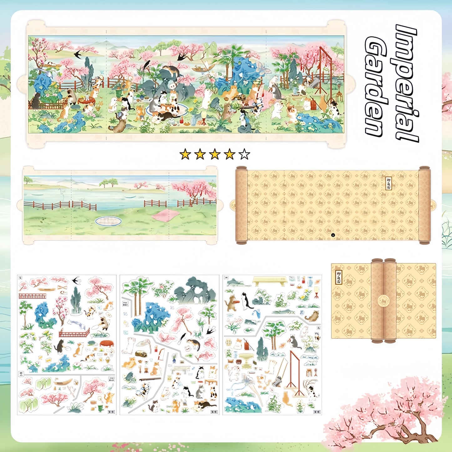 Imperial Daily 3D Sticker | 2 Cute Miniature Scenes