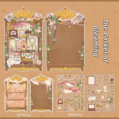 Vitrine Chronicles 3D Sticker | 4 Cute Miniature Scenes