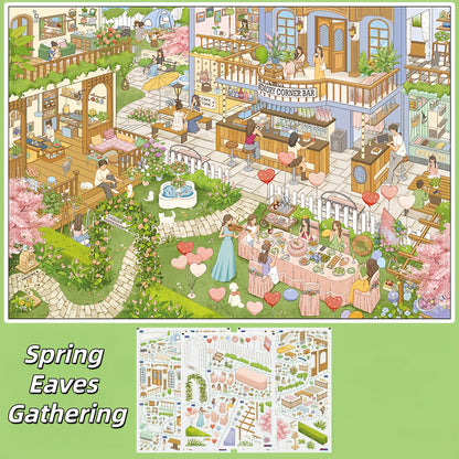 Urban Tapestry 3D Sticker | 8 Cute Miniature Scenes