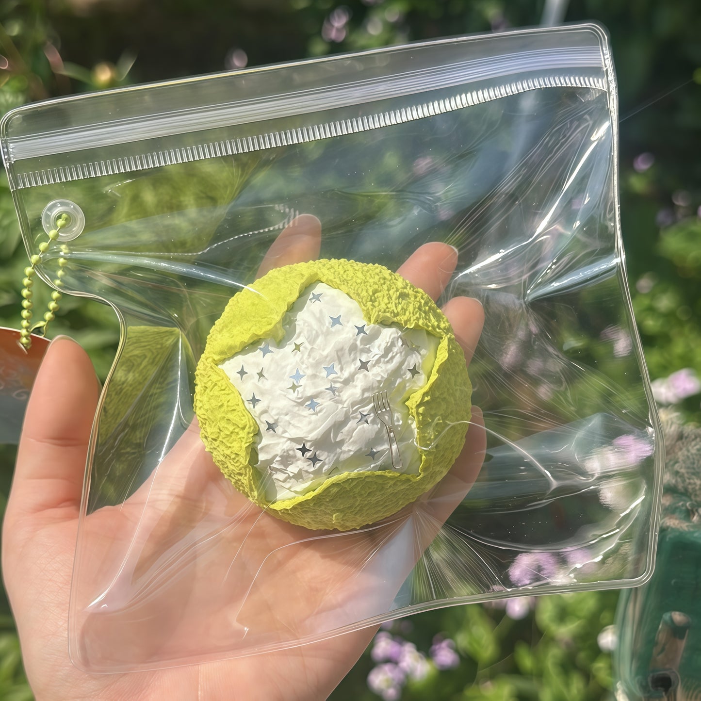 Starry Pretzel Bun Squishy