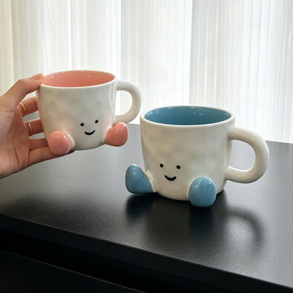 Sitting Feet Ceramic Mug