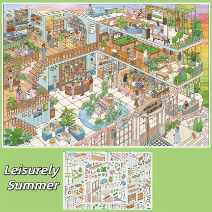 Urban Tapestry 3D Sticker | 8 Cute Miniature Scenes