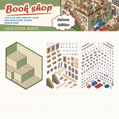 Fantasy World 3D Sticker | 2 Cute Miniature Scenes