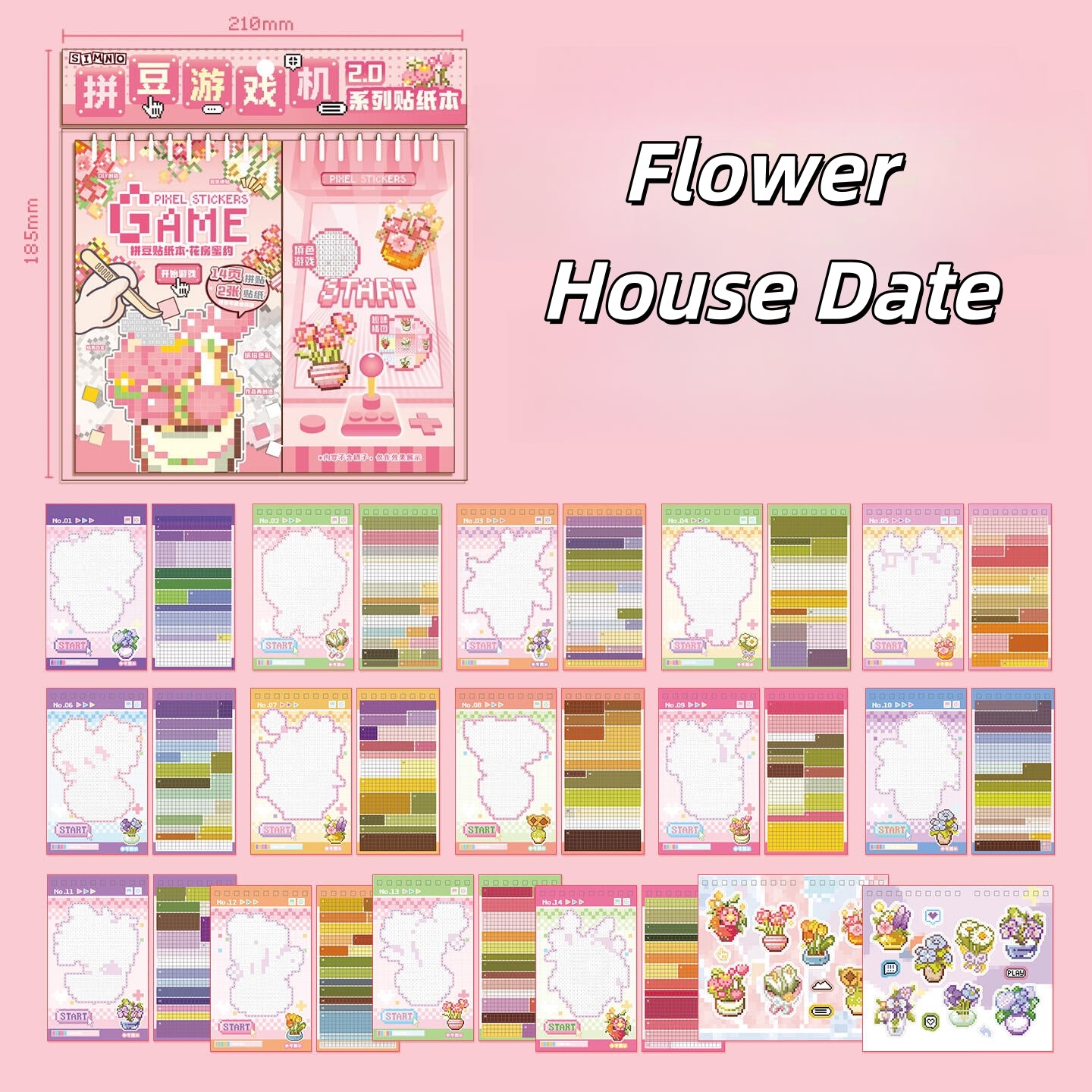 Pixel Bead Game Machine 3D Sticker Book