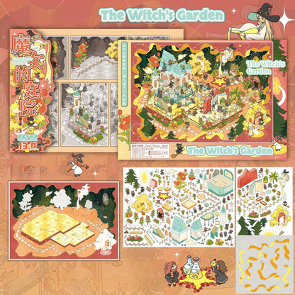 Summer Enchantment 3D Sticker | 4 Cute Miniature Scenes