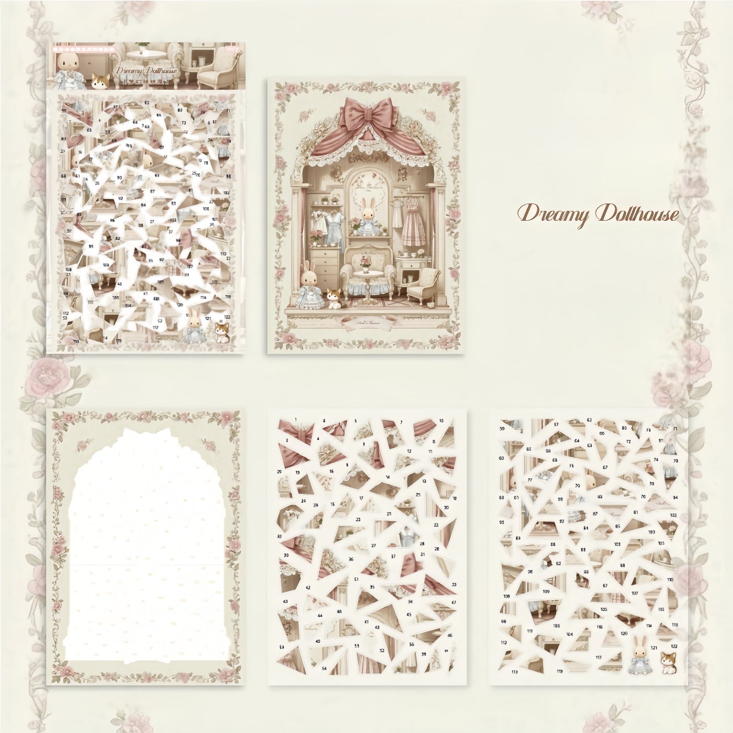Goodnight Cloud Poem 3D Sticker | 3 Cute Miniature Scenes