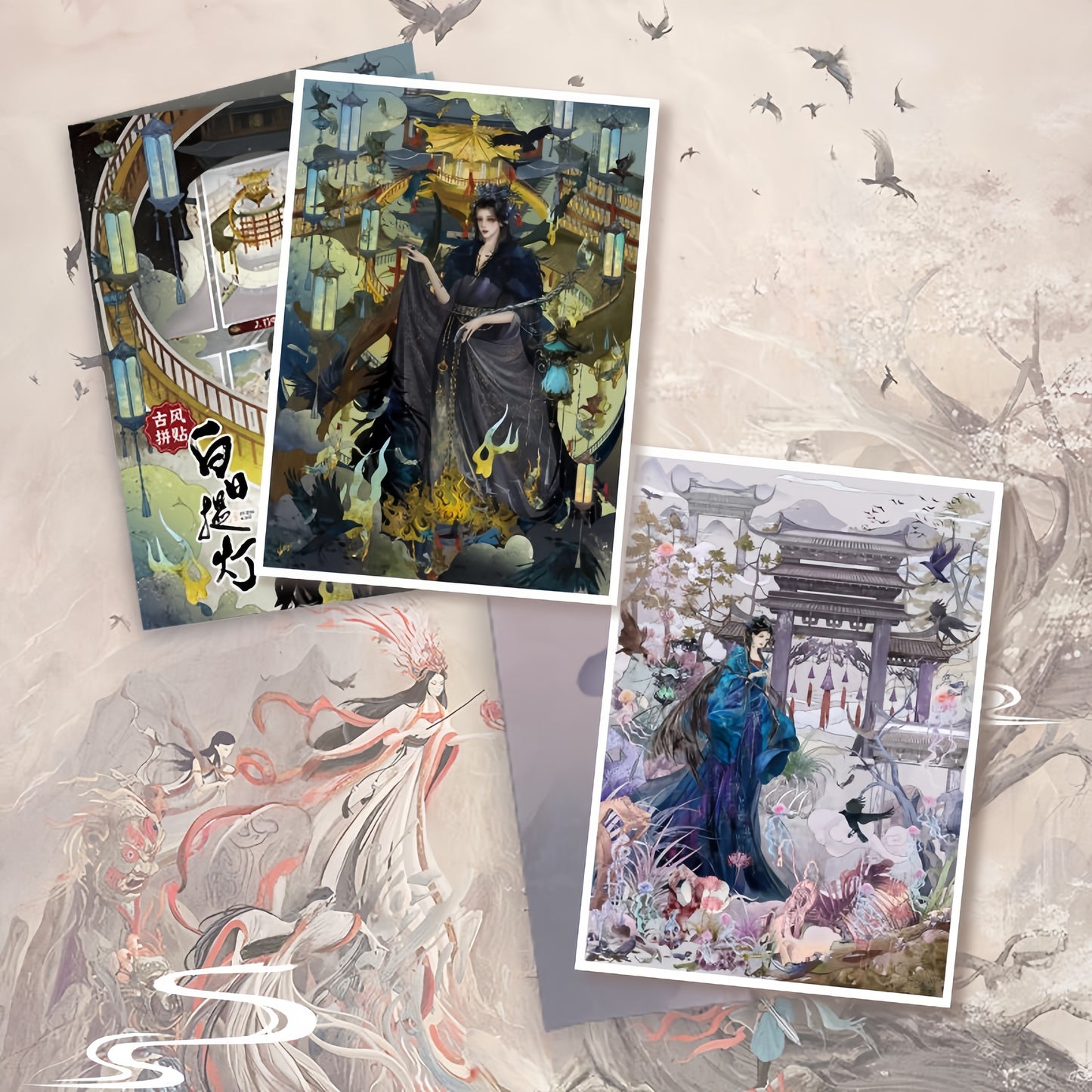 Love Beyond the Grave - Heroine Outfit 3D Sticker | 4 Cute Miniature Scenes