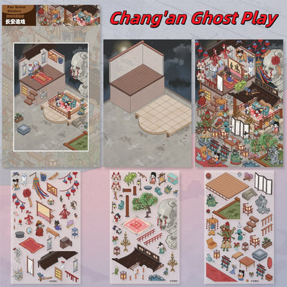 Fantasy Journey 3D Sticker | 9 Cute Miniature Scenes