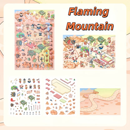 Journey to the West 3D Sticker | 4 Cute Miniature Scenes