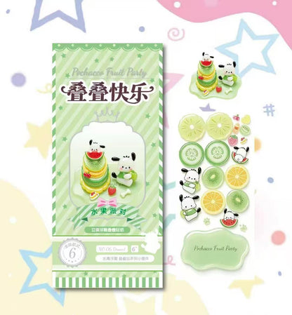 Sanrio Series 3D Stackable Stickers | 6 Cute Miniature Themes