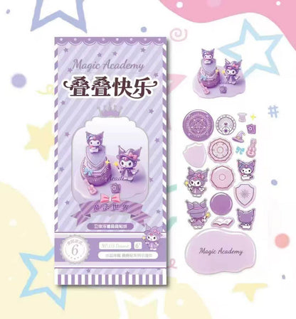 Sanrio Series 3D Stackable Stickers | 6 Cute Miniature Themes
