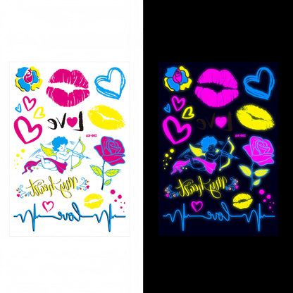 Neon Crush UV Reactive Temporary Tattoo