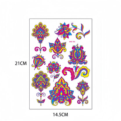 Fairy Flora UV Reactive Temporary Tattoo
