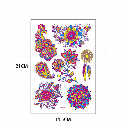 Fairy Flora UV Reactive Temporary Tattoo