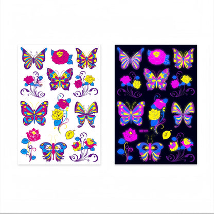 Fairy Flora UV Reactive Temporary Tattoo