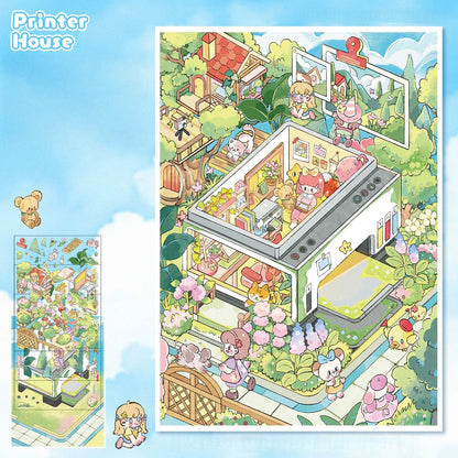 Little Wonder Rooms 3D Sticker | 2 Cute Miniature Scenes