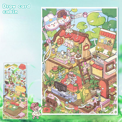 Little Wonder Rooms 3D Sticker | 2 Cute Miniature Scenes