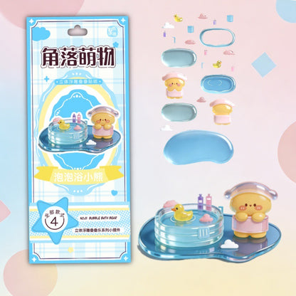 Corner Cuties 3D Stackable Stickers | 12 Cute Miniature Themes
