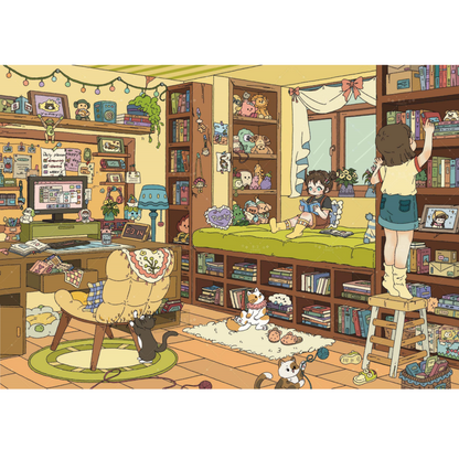 Heart's Dwelling 3D Sticker | 2 Cute Miniature Scenes