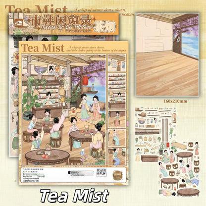 Scenes by the Window 3D Sticker | 4 Cute Miniature Scenes
