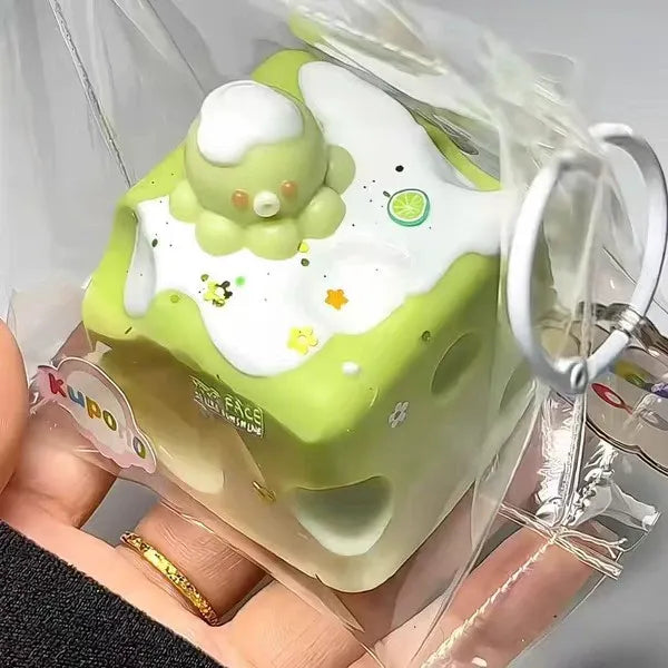 Matcha Small Octopus Cheese Squishy